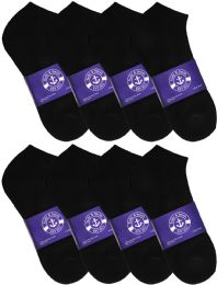 24 of Yacht & Smith Men's Cotton Black No Show Ankle Socks