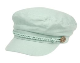 12 Wholesale Cotton Greek Fisherman Hats In Mint