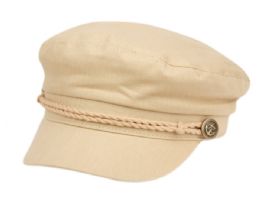 12 Wholesale Cotton Greek Fisherman Hats In Tan