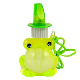 96 Bulk Frog Bubble Whistle