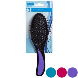 24 Pieces Hair Brush Cushioned 8.25in - Hair Brushes & Combs