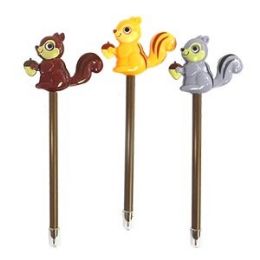 24 Pieces Squirrel Pens With Display - Pens