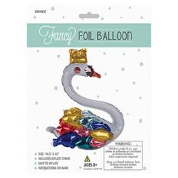 48 Wholesale Fancy Foil Balloon - Swan