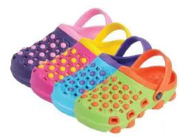 36 Bulk Girls Slipper Garden Shoes