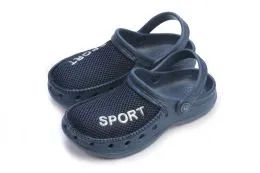 36 Bulk Boys Sport Clogs In Assorted Colors And Sizes