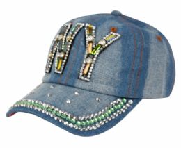 24 Pieces Fashion Crystal Cap - Baseball Caps & Snap Backs