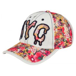 12 Pieces Cotton Baseball Cap With Nyc Logo - Baseball Caps & Snap Backs