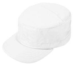 24 Pieces Washed Cotton Cadet Cap In White - Baseball Caps & Snap Backs