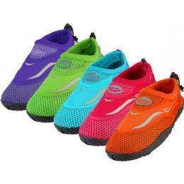 36 Bulk Girls Wave Perfect Fit Water Shoes