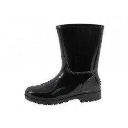 24 Wholesale Youth's Water Proof Soft Plain Rubber Rain Boots