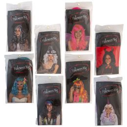 24 Pieces Wig Ladies 8ast Long/short Pb/illus Insert Card - Costumes & Accessories
