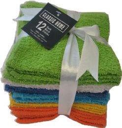 36 Wholesale Wash Cloth 12pack