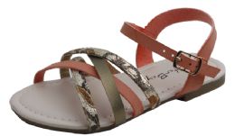 18 Wholesale Kid's Fashion Sandals In Coral