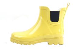 12 Wholesale Ladies Rubber Rain Boots 5 Inches Tall