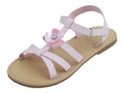12 Wholesale Girl"s Fashion Sandals In Pink