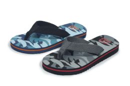 48 Wholesale Boys Fashion Sandals Camo