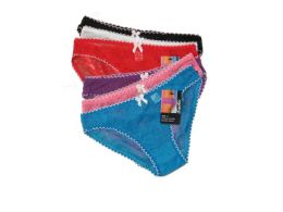 48 Wholesale Ladies' Nylon Frilled Panty