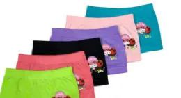 48 Wholesale Girl's Seamless Boxers