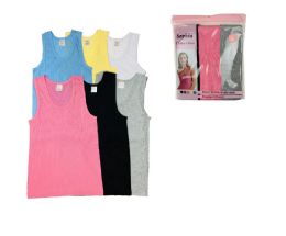 48 Pieces Ladies' Cotton Coloured A-Shirt - Women's T-Shirts
