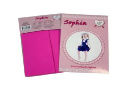 48 Pieces Girl's Pantyhose In Hot Pink Color - Girls Socks & Tights