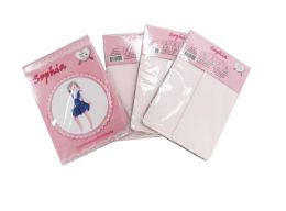 48 Bulk Girl's Pantyhose In Off Pink Color
