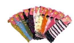 72 Wholesale Girl's Leg Warmer With Design One Size