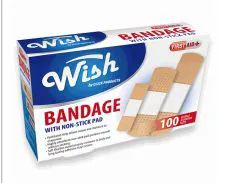 96 Bulk Wish Bandage 100 Count