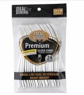 96 Wholesale Ideal Dining 24 Count Silver Fork