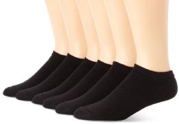 84 Wholesale Yacht & Smith Women's NO-Show Cotton Ankle Socks Size 9-11 Black Bulk Pack