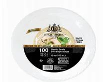 24 Wholesale Ideal Dining Plastic Bowl 12 Inch White 100 Count
