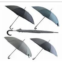 24 Wholesale Drops Umbrella Long Printed 25.5 Inches