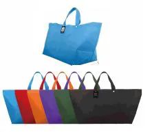 144 Wholesale Woven Shopping Bag Solid Colors