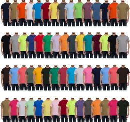 Men's Cotton Short Sleeve T-Shirt Size 2X-Large, Assorted Colors