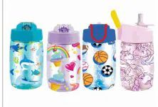 24 Units of Splash Plastic Bottle Kids 16.9 Oz Flip Straw - Drinking Water Bottle
