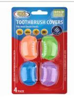 96 Wholesale Oral Fusion Toothbrush Head Cover 4 Pack