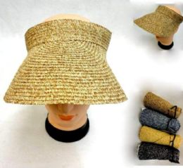48 Pieces Solid Color Lady Sun Visor - Sun Hats