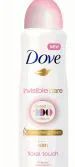 24 Bulk Dove Body Spray 250ml Invisible Care Floral Touch