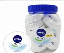 120 Wholesale Nivea Cream Soft 25ml Display Jar