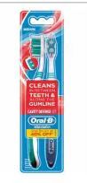60 Pieces Oral B Toothbrush 2 Pack Cavity Defense Medium - Toothbrushes and Toothpaste