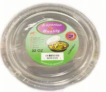 96 Wholesale Microwave Container Round 32oz 2 Count