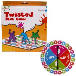 12 Pieces Game Twisted Mat W/spinner - Toys & Games