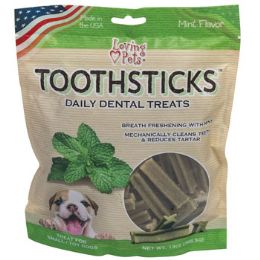 24 of Dog Treat Dental Toothsticksmint Flavor 13 Ozfor Small Dogs Made In Usa