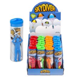 48 Wholesale Skydiver Parachute 4asst Colors