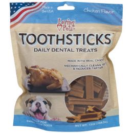 24 Wholesale Dog Treat Dental Toothsticks Chicken Flavor 13 Oz For Small Dogs Made In Usa