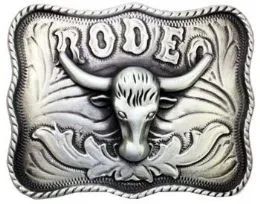 18 Pieces Rodeo Bull - Belt Buckles