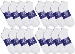 24 Pairs Yacht & Smith Women's Cotton White No Show Ankle Socks - Womens Ankle Sock