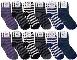 Yacht & Smith Men's Assorted Colored Warm & Cozy Fuzzy Socks