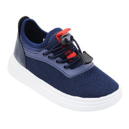 12 Pairs Boy's Sneakers Casual Sports Shoes In Navy - Boys Sneakers