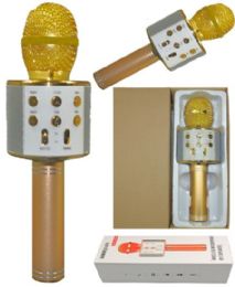 6 Bulk Phone Karaoke Microphone In Gold