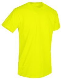 96 Wholesale Mens Neon Yellow Cotton T Shirt Size X Large